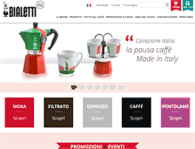 Tablet Screenshot of bialetti.it